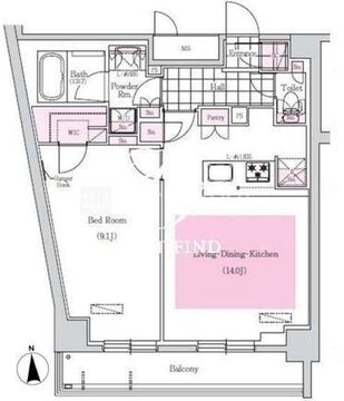 アーバネックス三田 906 間取り図