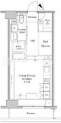 プラウドフラット渋谷富ヶ谷 203 間取り図