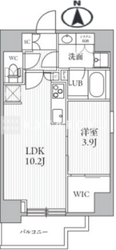 シーズンフラッツ滝野川 502 間取り図