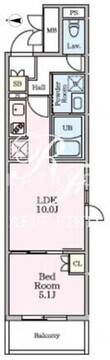 リビオメゾン大岡山 401 間取り図
