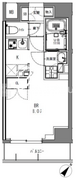 エスレジデンス日本橋馬喰町 502 間取り図
