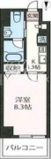 エスティメゾン三軒茶屋2 204 間取り図