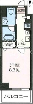 エスティメゾン三軒茶屋2 204 間取り図