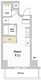 エスモア銀座イースト 201 間取り図