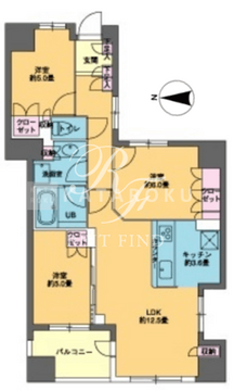 カスタリア東日本橋 504 間取り図