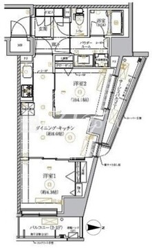 リルシア墨田八広 307 間取り図