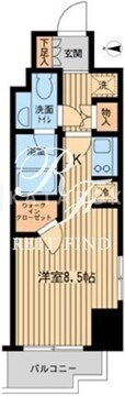 ファインアドレス新御徒町 304 間取り図