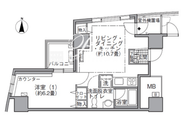 アクティ汐留 2917 間取り図