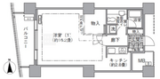 アクティ汐留 1213 間取り図