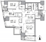 アクティ汐留 1209 間取り図