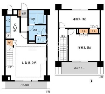 NTPRレジデンス鷹番 307 間取り図