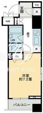 クロスレジデンス蒲田 801 間取り図