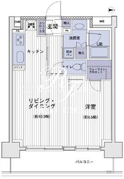 エスティメゾン大島 1409 間取り図