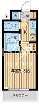 ザ・パーククロス市ヶ谷 506 間取り図