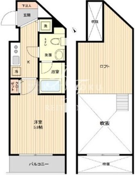 ザ・パーククロス市ヶ谷 101 間取り図