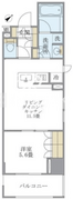 ラドゥセール浅草橋 805 間取り図