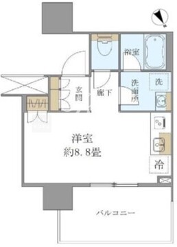 ブリリアタワー浜離宮 1219 間取り図