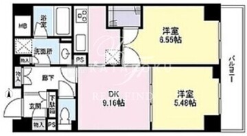 アイム白金高輪 602 間取り図
