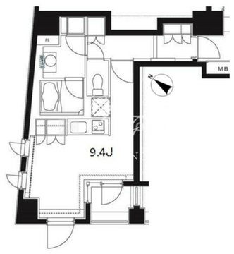 ミリアレジデンス日本橋人形町2 404 間取り図