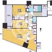 パークタワー勝どき 3013 間取り図