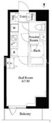 ハーモニーレジデンス浜松町 1102 間取り図