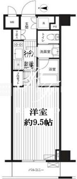 グランハイツ東新宿 218 間取り図