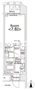  プライマル新宿若松町 303 間取り図