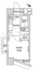 ファーストリアルタワー新宿 417 間取り図