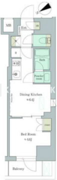ブリリアイスト門前仲町 501 間取り図