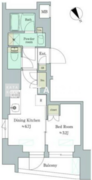 ブリリアイスト門前仲町 605 間取り図