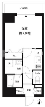 コスモリード錦糸町 603 間取り図
