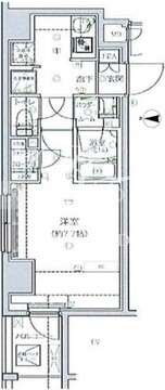 ルクレ墨田緑2 202 間取り図