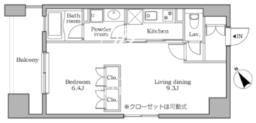 レジディア芝大門2 404 間取り図