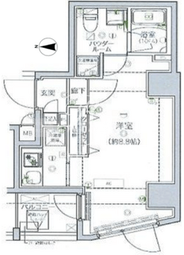 ルクレ墨田緑2 201 間取り図