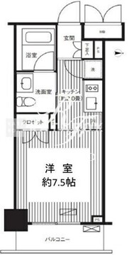 グランハイツ錦糸町 802 間取り図