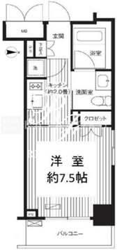 グランハイツ錦糸町 501 間取り図