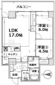シティコート目黒 310 間取り図