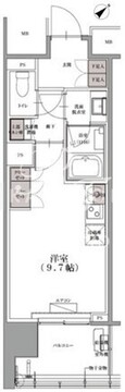 SKナインティ門前仲町 1204 間取り図