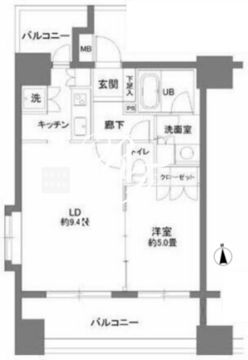 カスタリア森下 901 間取り図