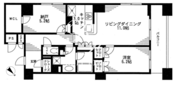 レジディア日本橋馬喰町 414 間取り図