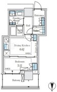 パークシティ中野ザタワーブリーズ 415 間取り図