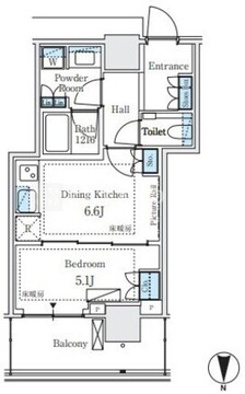 パークシティ中野ザタワーブリーズ 415 間取り図