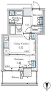 パークシティ中野ザタワーブリーズ 515 間取り図