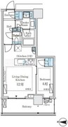 パークシティ中野ザタワーエアーズ 610 間取り図