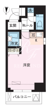 レジディア大井町 501 間取り図