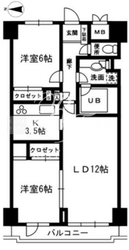 レジディア目白 606 間取り図
