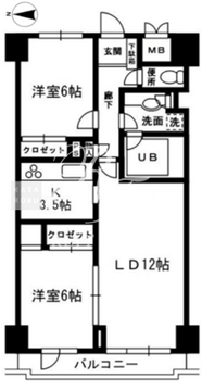 レジディア目白 906 間取り図