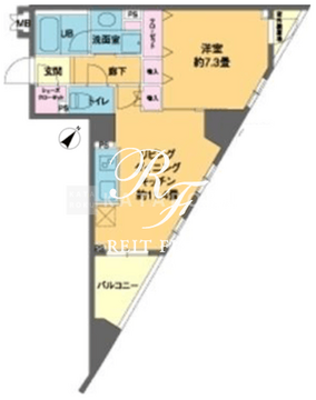 カスタリア池袋 1403 間取り図