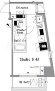 パークアクシス新板橋ウエスト 703 間取り図