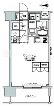 パークキューブ板橋本町 1402 間取り図
